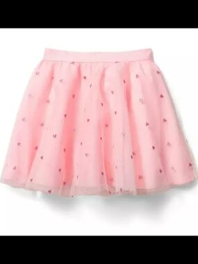 Janie and Jack Glitter Heart Tulle Skirt